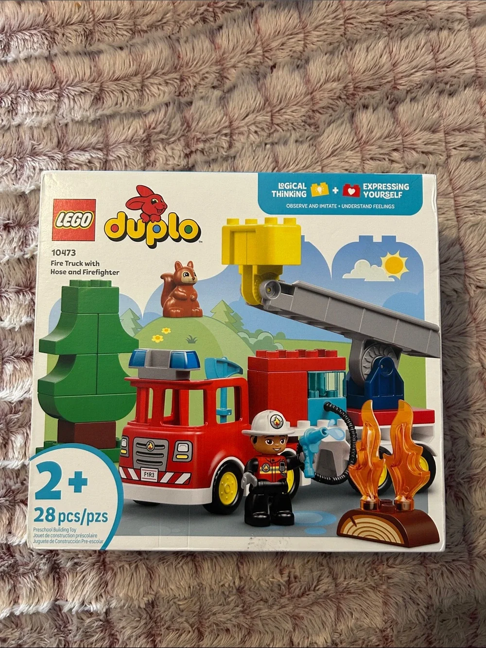 LEGO DUPLO 10473 Town Fire Truck with Hose and Firefighter